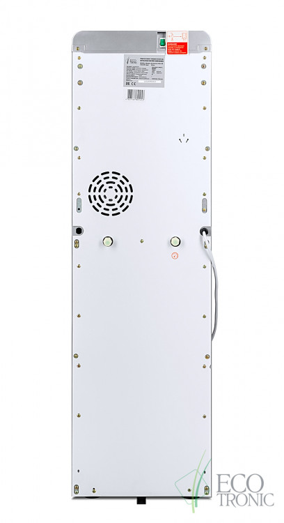Кулер Ecotronic K42-LXE Full Silver – стильный напольный кулер с электронным охлаждением и нагревом