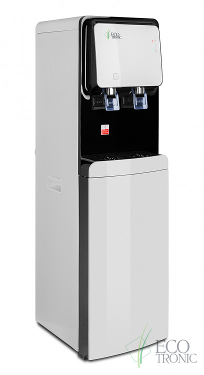 Кулер Ecotronic M50-LXE White-Black – стильный напольный с нижней загрузкой и электронным охлаждением