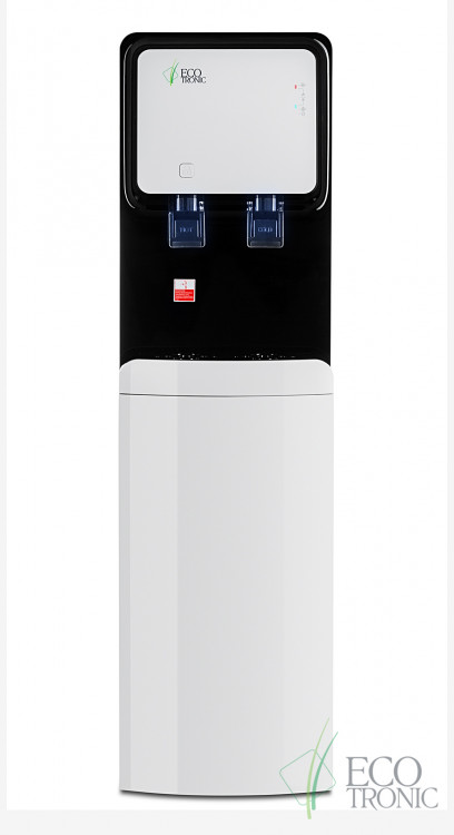 Кулер Ecotronic M50-LXE White-Black – стильный напольный с нижней загрузкой и электронным охлаждением