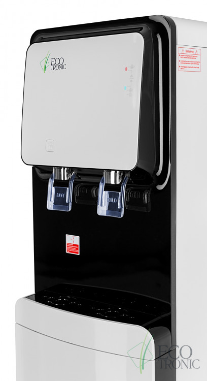 Кулер Ecotronic M50-LXE White-Black – стильный напольный с нижней загрузкой и электронным охлаждением