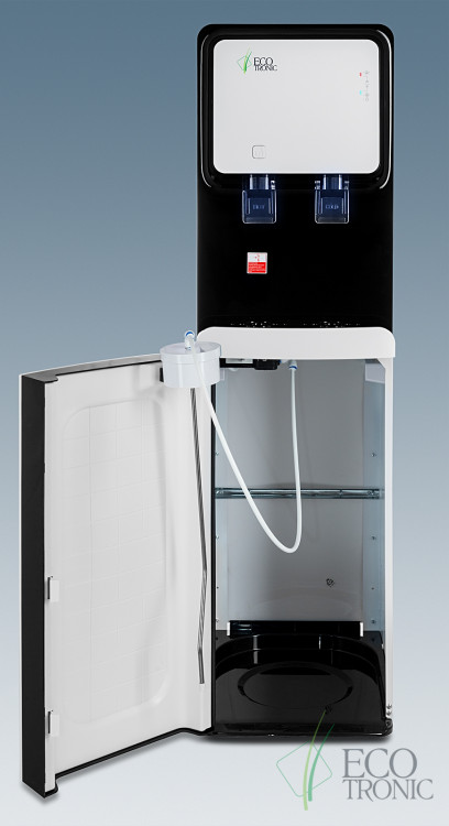 Кулер Ecotronic M50-LXE White-Black – стильный напольный с нижней загрузкой и электронным охлаждением
