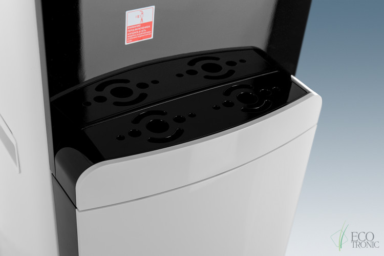 Кулер Ecotronic M50-LXE White-Black – стильный напольный с нижней загрузкой и электронным охлаждением