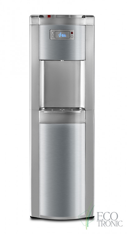 Кулер Ecotronic P9-LX Silver+SS – премиальный напольный кулер с нижней загрузкой и компрессорным охлаждением