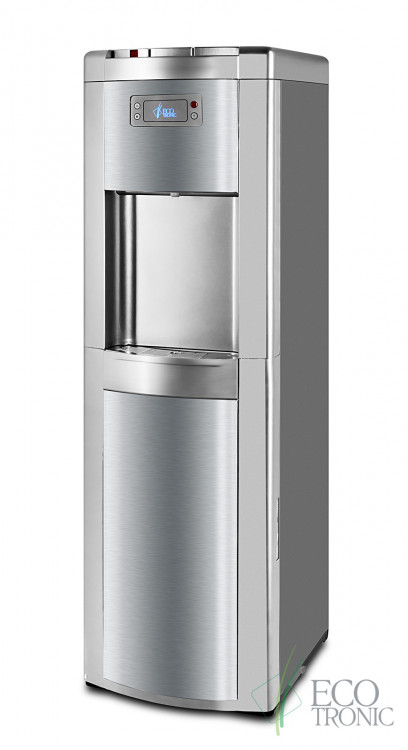 Кулер Ecotronic P9-LX Silver+SS – премиальный напольный кулер с нижней загрузкой и компрессорным охлаждением