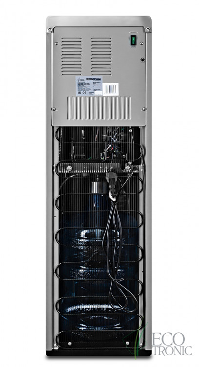 Кулер Ecotronic P9-LX Silver+SS – премиальный напольный кулер с нижней загрузкой и компрессорным охлаждением