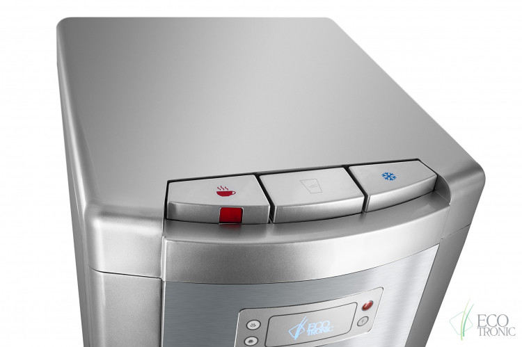 Кулер Ecotronic P9-LX Silver+SS – премиальный напольный кулер с нижней загрузкой и компрессорным охлаждением