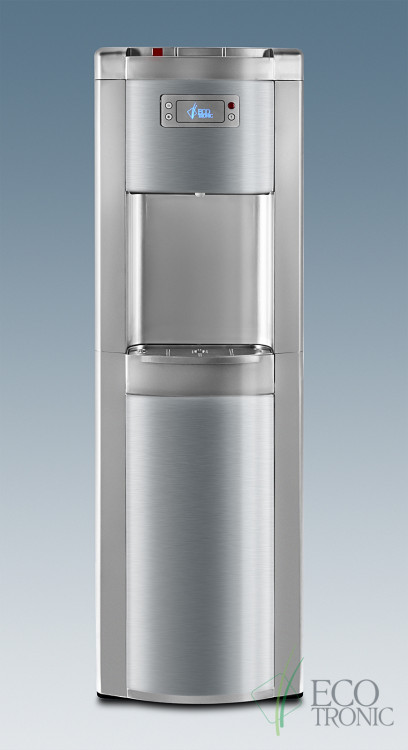 Кулер Ecotronic P9-LX Silver+SS – премиальный напольный кулер с нижней загрузкой и компрессорным охлаждением
