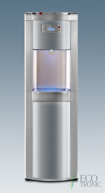 Кулер Ecotronic P9-LX Silver+SS – премиальный напольный кулер с нижней загрузкой и компрессорным охлаждением