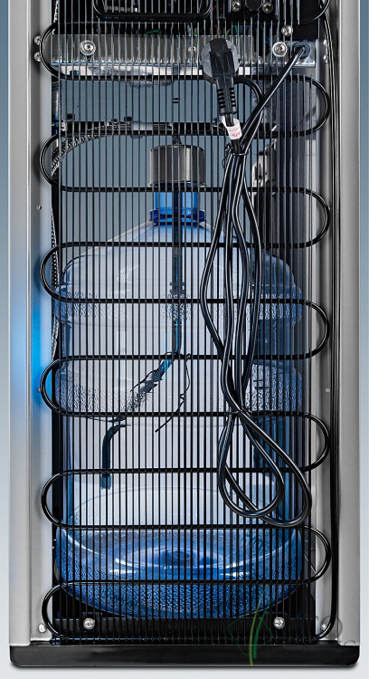 Кулер Ecotronic P9-LX Silver+SS – премиальный напольный кулер с нижней загрузкой и компрессорным охлаждением
