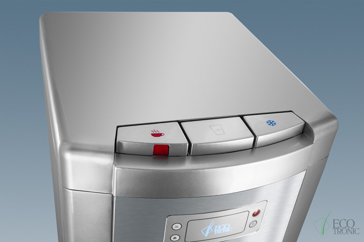 Кулер Ecotronic P9-LX Silver+SS – премиальный напольный кулер с нижней загрузкой и компрессорным охлаждением
