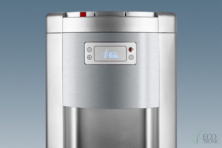 Кулер Ecotronic P9-LX Silver+SS – премиальный напольный кулер с нижней загрузкой и компрессорным охлаждением