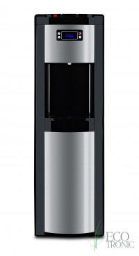 Кулер Ecotronic P9-LX Black+SS – стильный напольный кулер с нижней загрузкой и компрессорным охлаждением