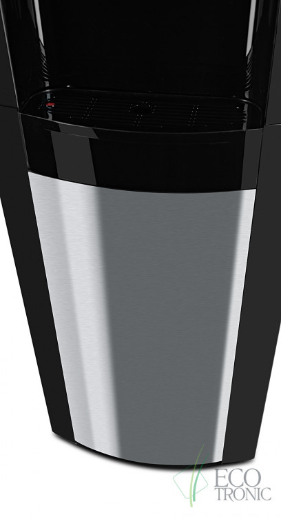 Кулер Ecotronic P9-LX Black+SS – стильный напольный кулер с нижней загрузкой и компрессорным охлаждением