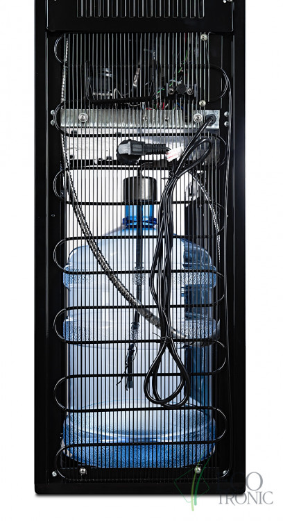Кулер Ecotronic P9-LX Black+SS – стильный напольный кулер с нижней загрузкой и компрессорным охлаждением