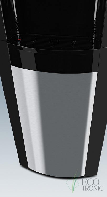 Кулер Ecotronic P9-LX Black+SS – стильный напольный кулер с нижней загрузкой и компрессорным охлаждением
