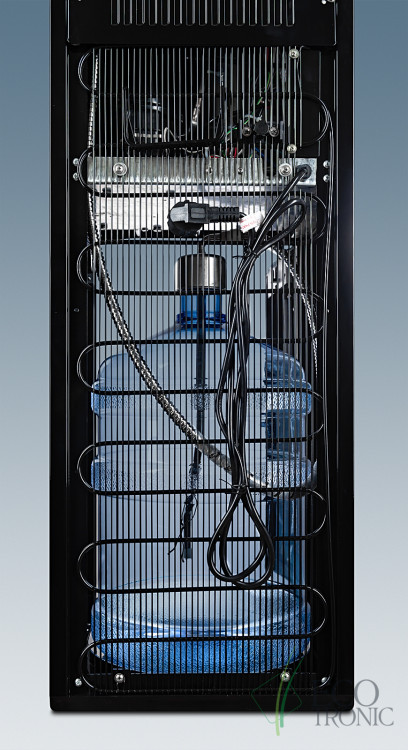 Кулер Ecotronic P9-LX Black+SS – стильный напольный кулер с нижней загрузкой и компрессорным охлаждением